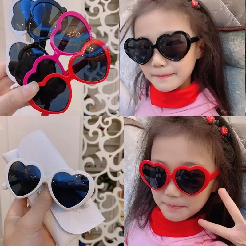 

Новые Детские поляризованные солнцезащитные очки с мультяшным рисунком Love, солнцезащитные очки для детей, солнцезащитные очки с УФ-защитой, удобная четкость изображения