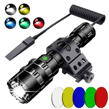 Aluminum Waterproof LED Tactical Hunting Flashlight with Gun Mount 1