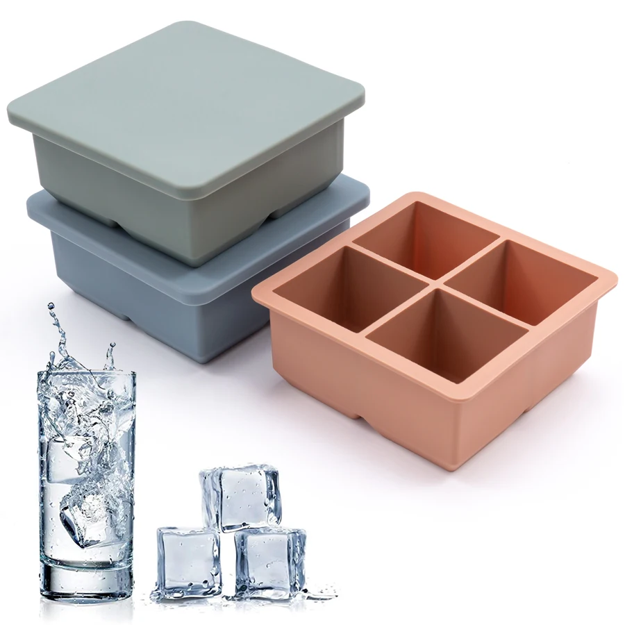 100% Food Grade Silicone Ice Cube Ice Cube Popsicle Mold Maker Shape Easy to Remove Tray Fade Resistant Summer Cbe