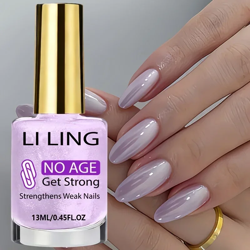 Purple Strengthening Base Coat - Air-Dry, Quick-Dry with Pearl Effect, Perfect