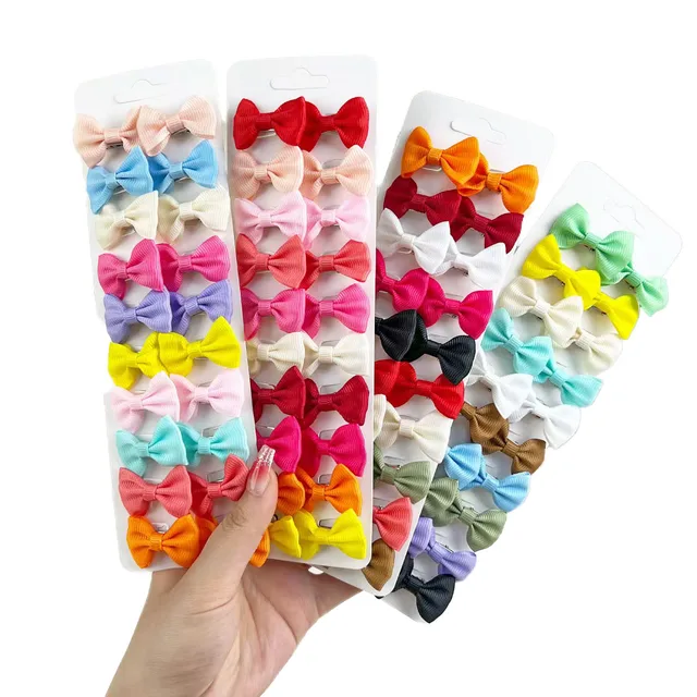 100PCS Colorful Dog Bow Hairpin Fashion Pure Bow Hair Clips for Small Dogs Cute Puppy Cat Headwear Dog Grooming Hair Accessories 3