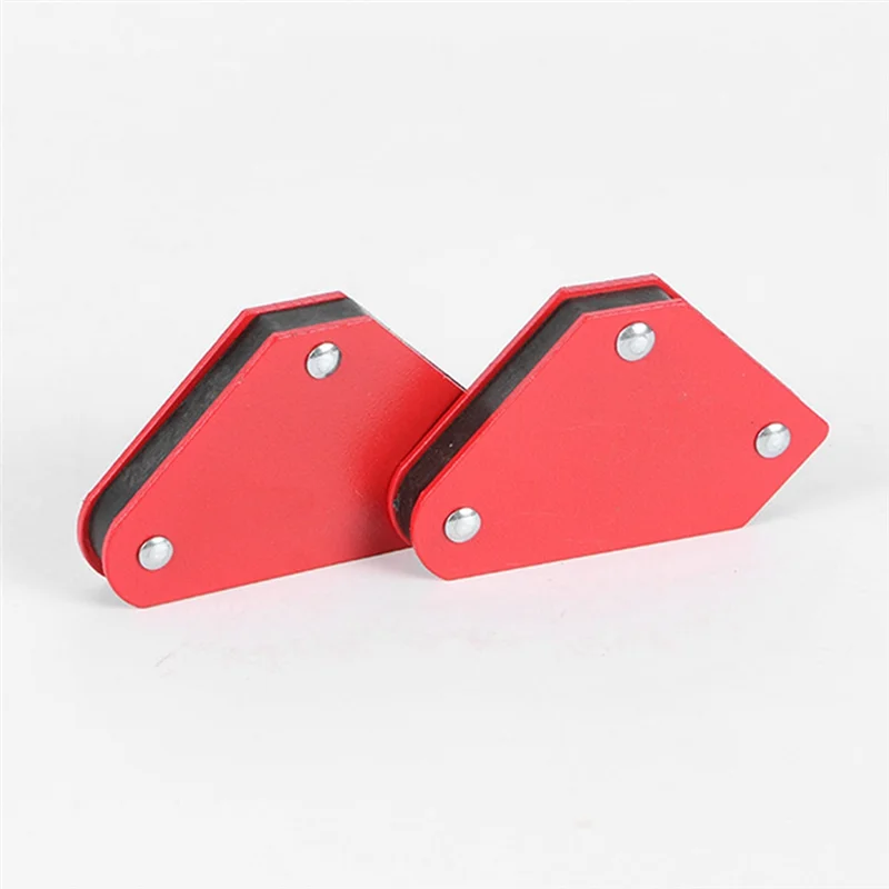 6Pcs Red Protractor Strong Magnetic Welding Positioner Magnetic Multi-Angle Welding Fixture Right-Angle Magnet Tool