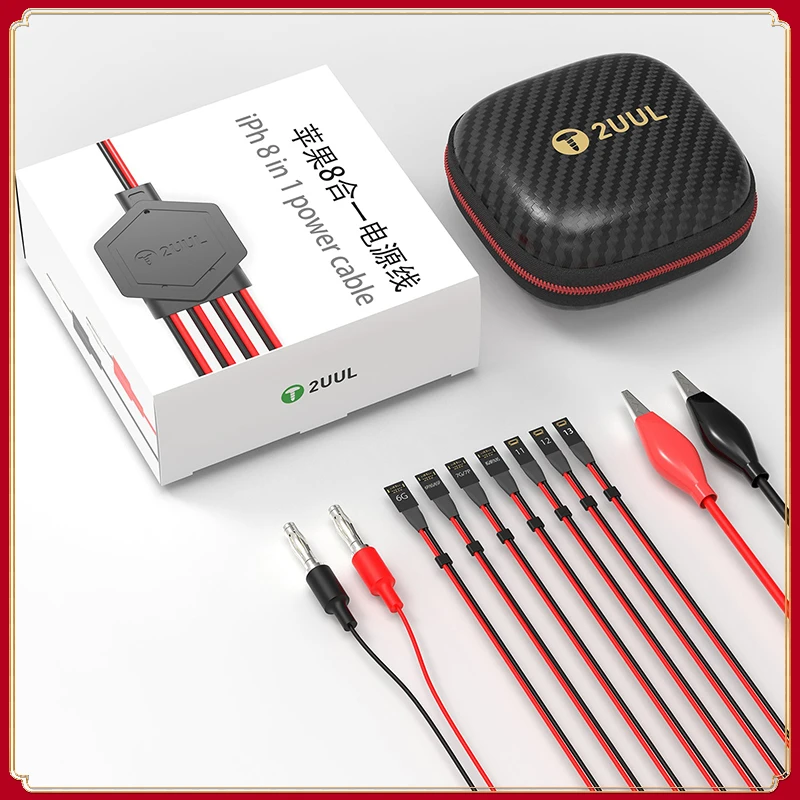 

2UUL Ultra Soft Power Line For iPhone 13 Pro MAX 13 mini 12 11 11Pro 6 7G 8 8P X XS max DC Power Supply Control Test Cable Tools