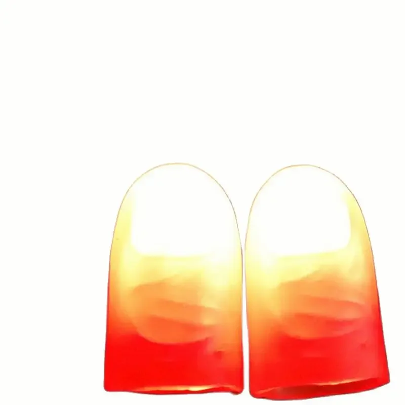 2/6Pcs Magic Light Up Finger Fingers LED Tricks Thumb Props Christmas Christmas Festival Party Novelty Funny Toys 6