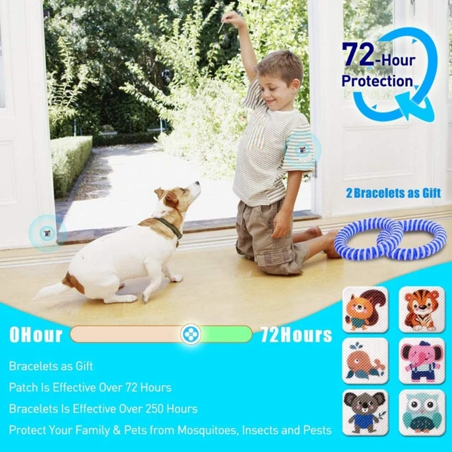 60 db Rovarmatricák Deet-Mentes Javítások Gyerekeknek Csecsemők Felnőttek Beltéri Szabadtéri Utazó Kemping Alvó - Image 2