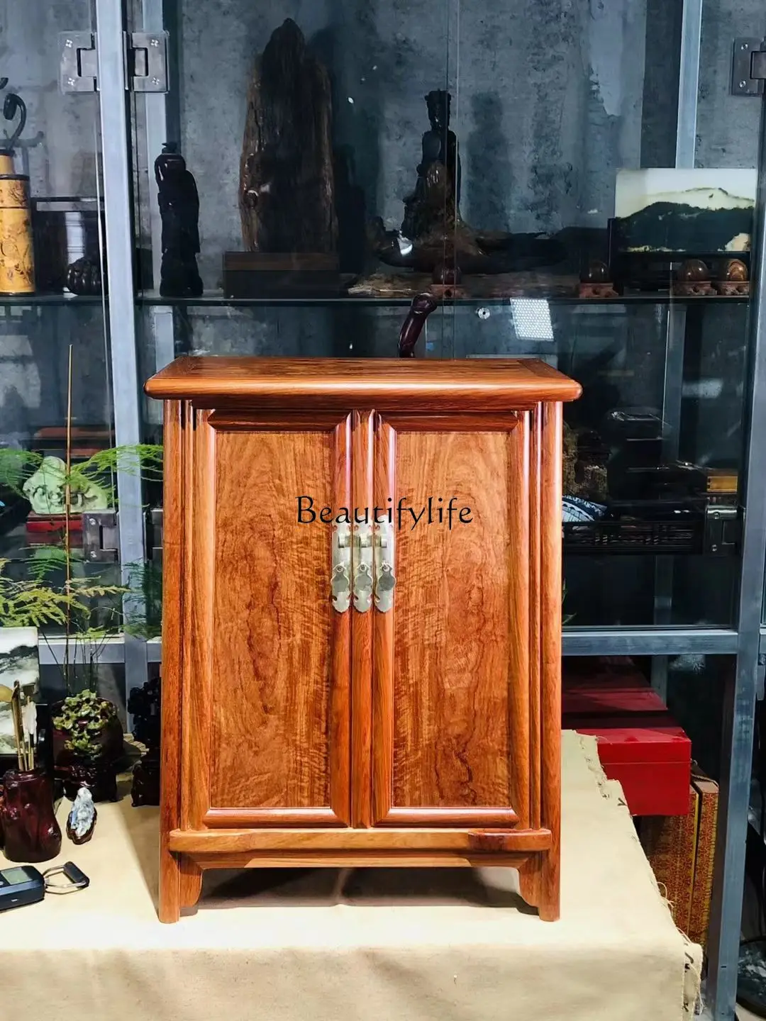 

Myanmar Rosewood Noodle Cabinet