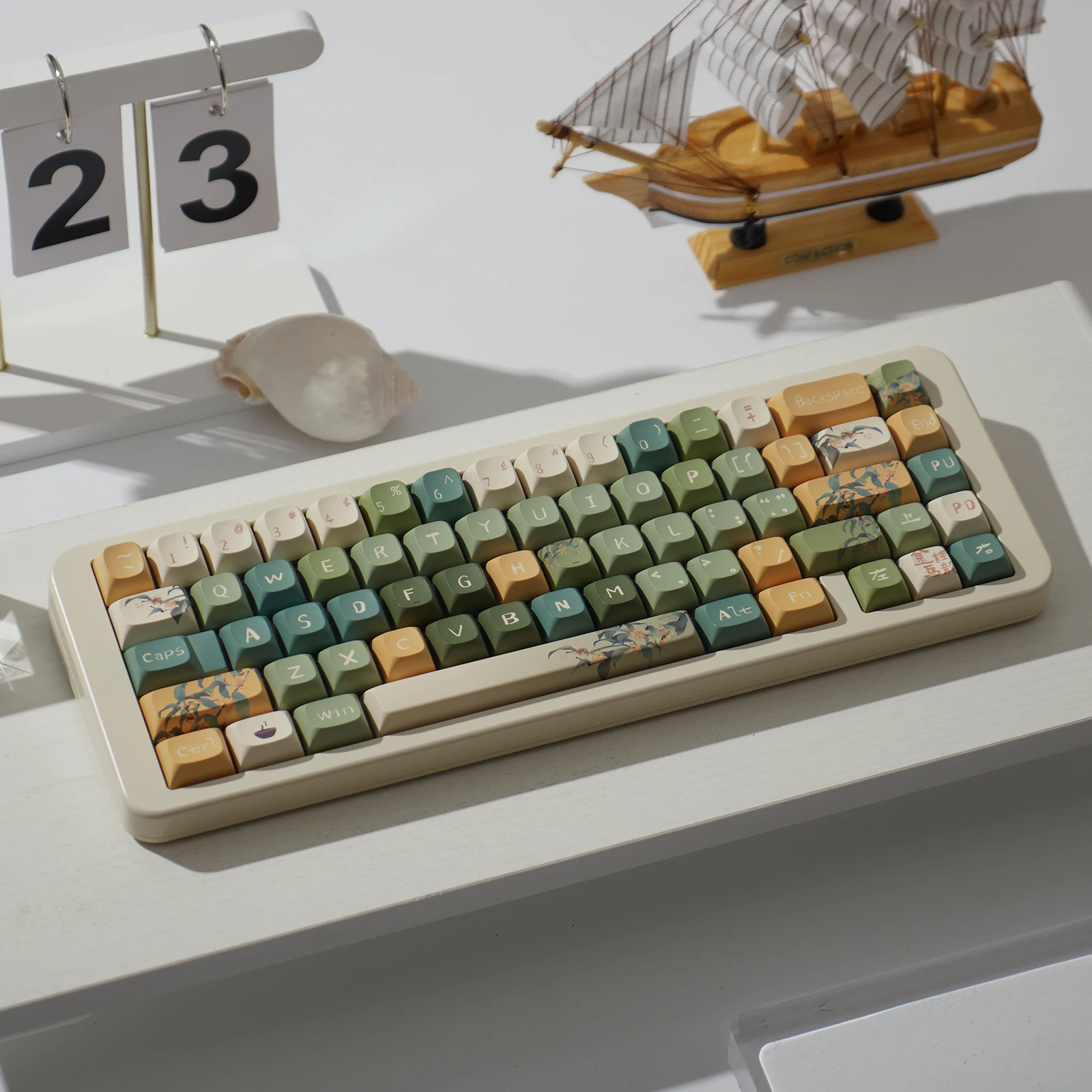 estilo Jingui Oolong, pintura chinesa, cereja PBT,