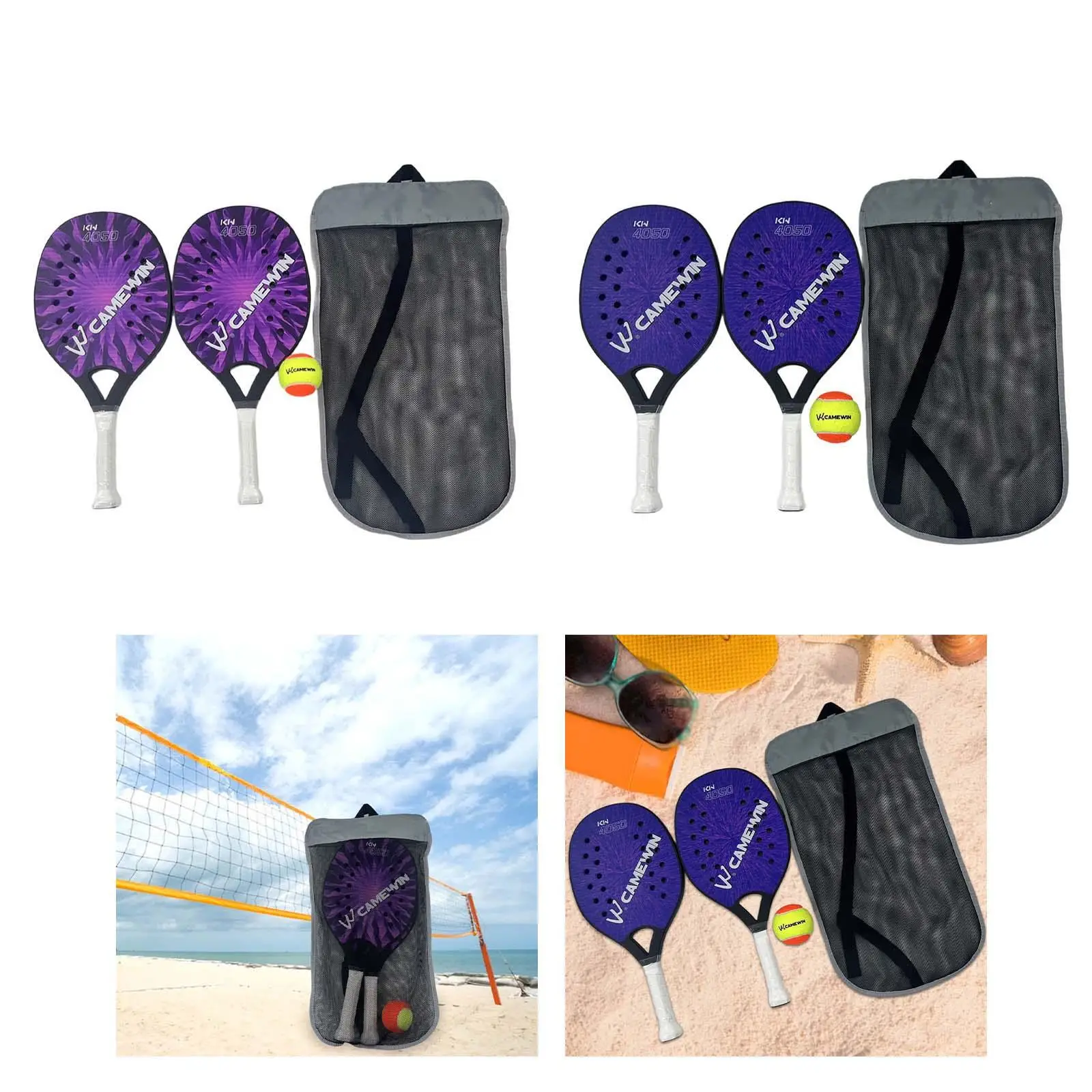 1 Pair Beach Tennis Rackets for Child EVA Core Portable Lightweight Beach Tennis 1 Pair Beach Tennis Rackets for Child EVA Core Portable Lightweight Beach Tennis