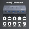 USB3.0 Switcher KVM Shared Controller Adapter 5Gbps Rate Support Power Free Operation Fit Computer Mouse Keyboard USB Devices 5