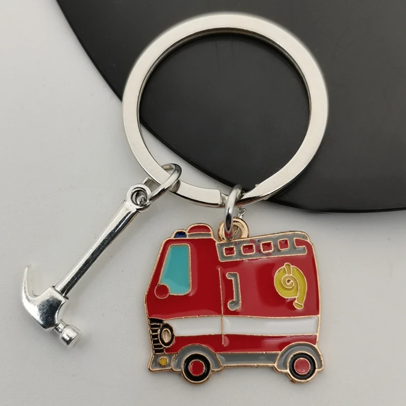 Fire truck fire department fire truck creative gifts fireman key