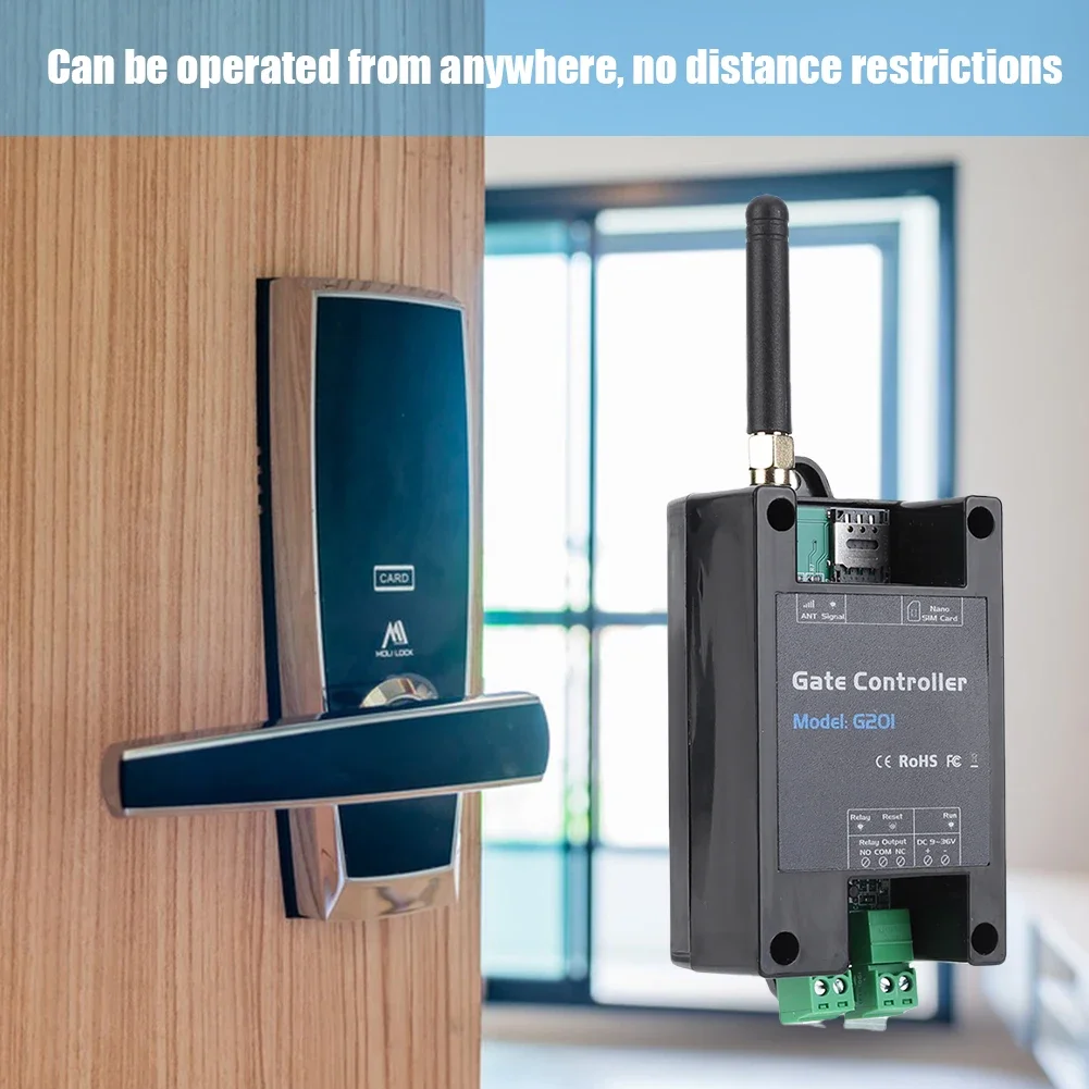 GSM 201/202 Gate Opener Relay Switch 2G/4G 200 Users Phone Remote Door Opener Switch By Free Call 850/900/1800/1900MHz 2/1pcs
