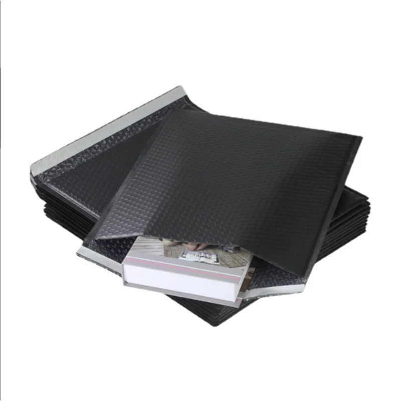 Lot de 20 enveloppes en mousse noire auto-scellante, rembourrées, avec bulles, sac de livraison