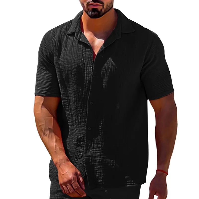 Men’s Cotton And Linen Comfortable Shirt