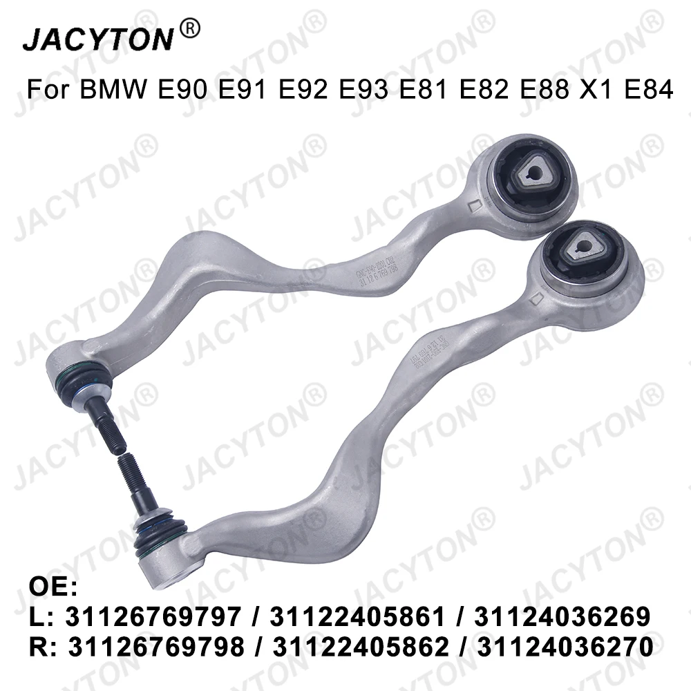 

JACYTON Front Suspension Bend Control Arm For BMW 1/3 Series E90 E91 E92 E93 E81 E82 E88 X1 E84 Z4 E89 31126769797 31126769798