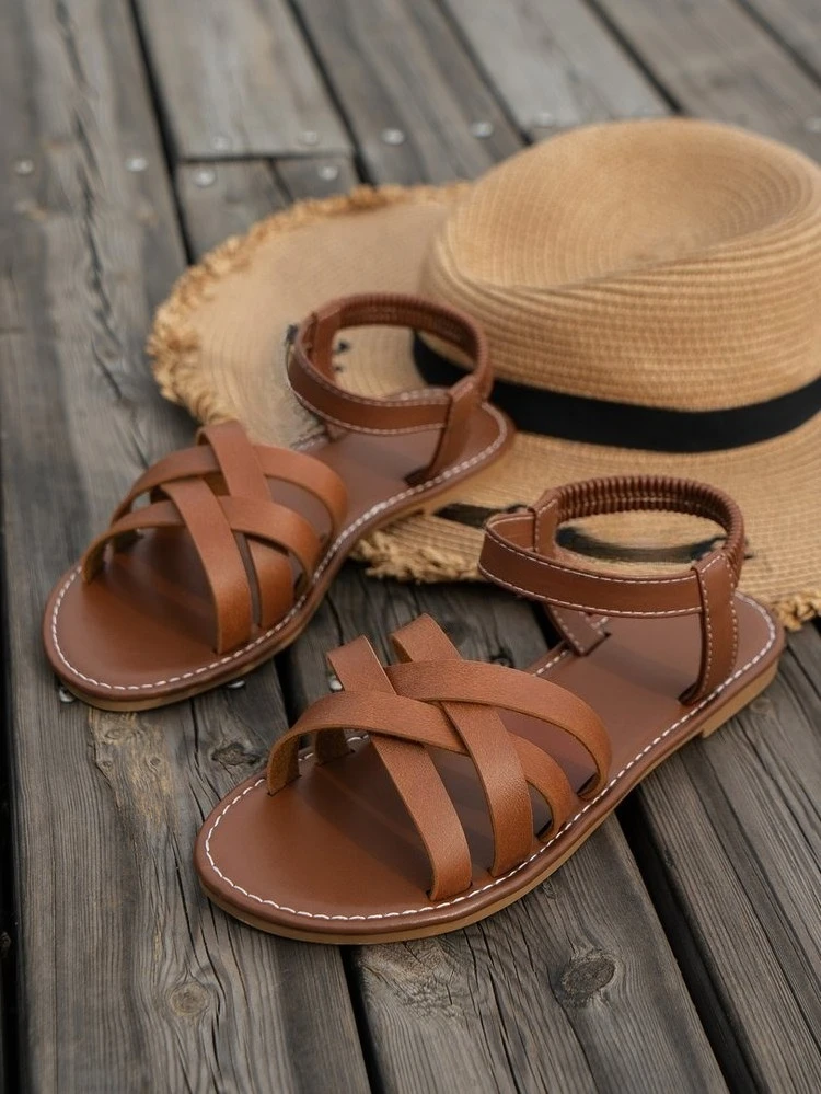 Minimalist Women's Summer Flat Sandals With Bowknot Round Toe_voghion.com