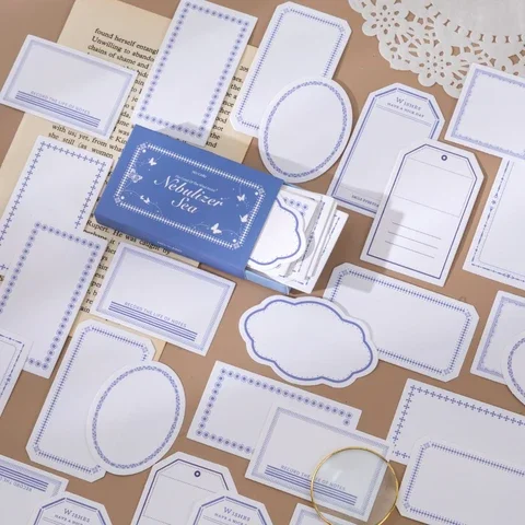 

30Pcs/Box Message Label Tag Material Paper Junk Journal Planner Scrapbooking Vintage Decorative DIY Craft Paper