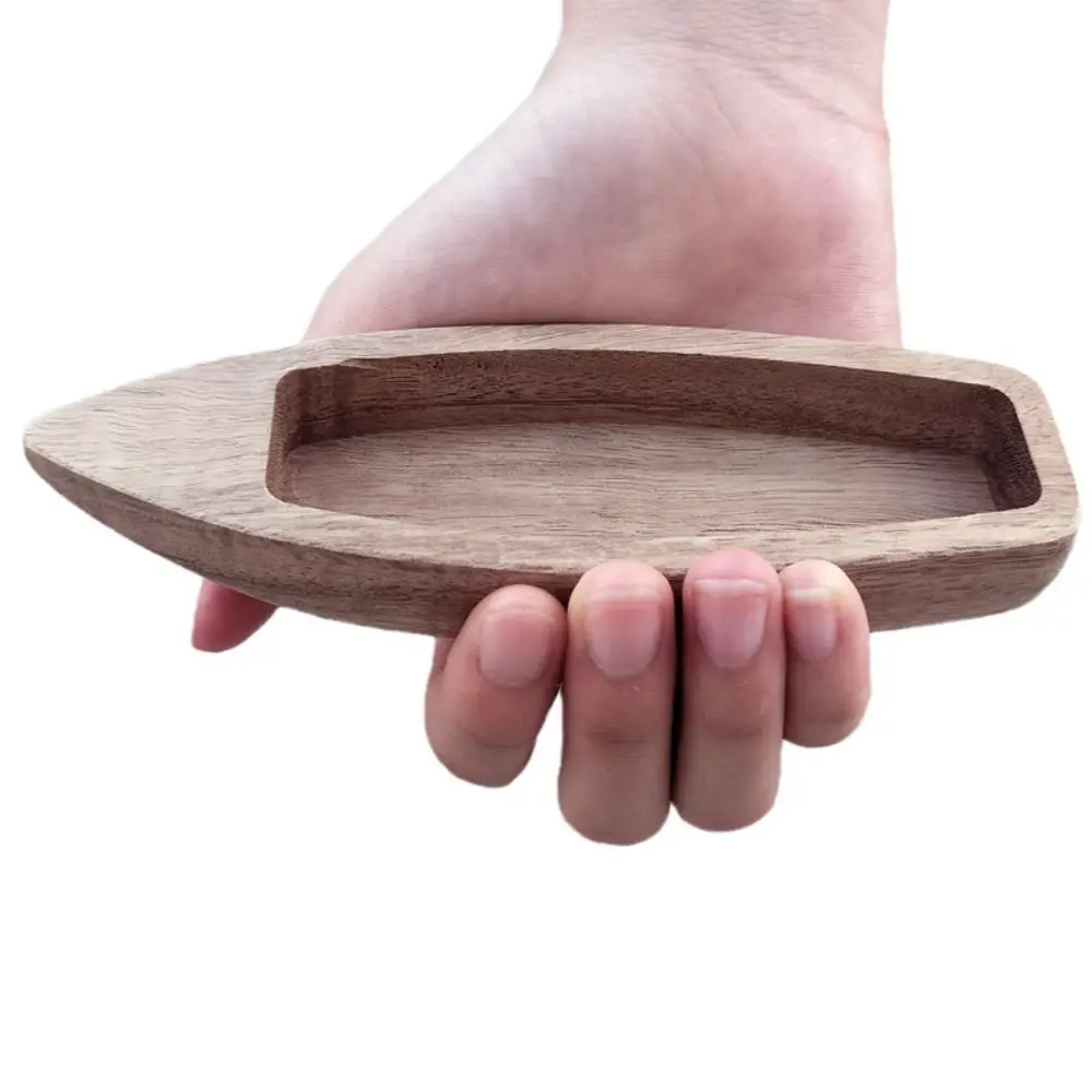 Natural Wooden Wooden Boat Decor Unfinished Home Statue Fishing Boat Model Handcrafts Small Model Boat Model Ornaments