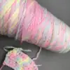 Macaron Color Wool Yarn 100g Bulky Yarn for Crochet Thread Hand Knitting Yarn Pink Thick Yarn chunky 3