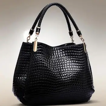 Crocodile Print Tote Bag 1