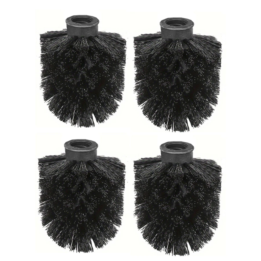 Enhanced Reusable Black Toilet Brush with Detachable Head