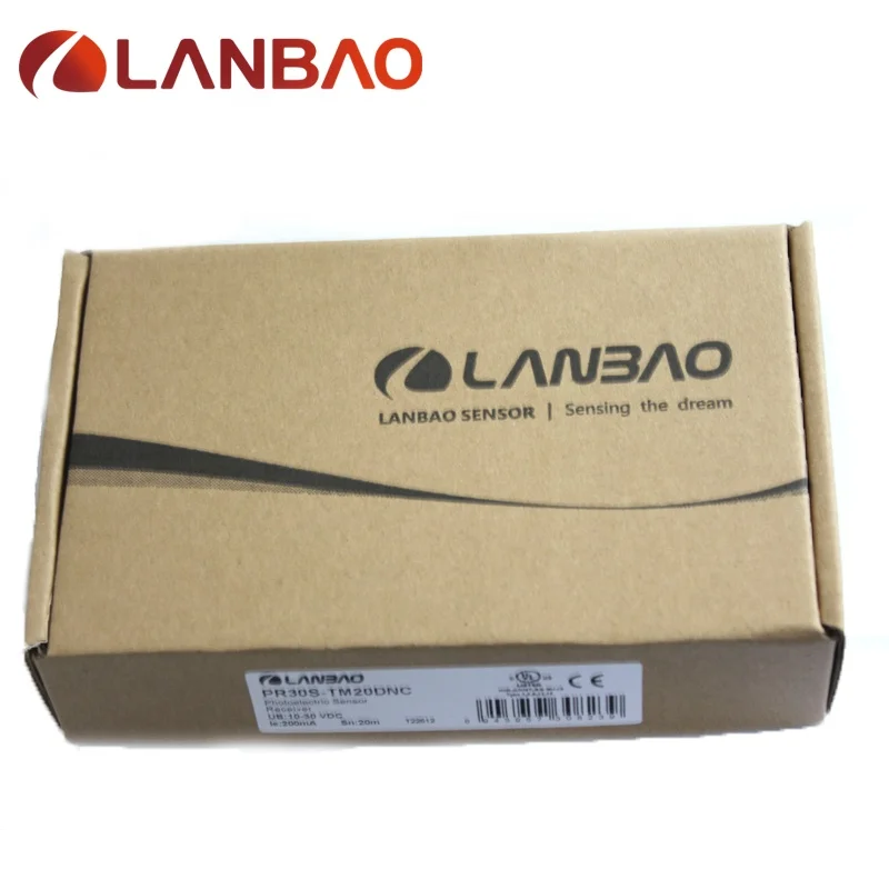 LANBAO IP67 Through Beam Photoelectric Sensor M30 Object Detection Position Proximity Sensor Switch