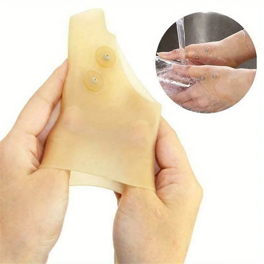 Magnetic Relax Hand Glove for Wrist, Thumb Support – Soothes Aches, Stiffness, Improves Circulation & Flexibility, Rubber Gloves