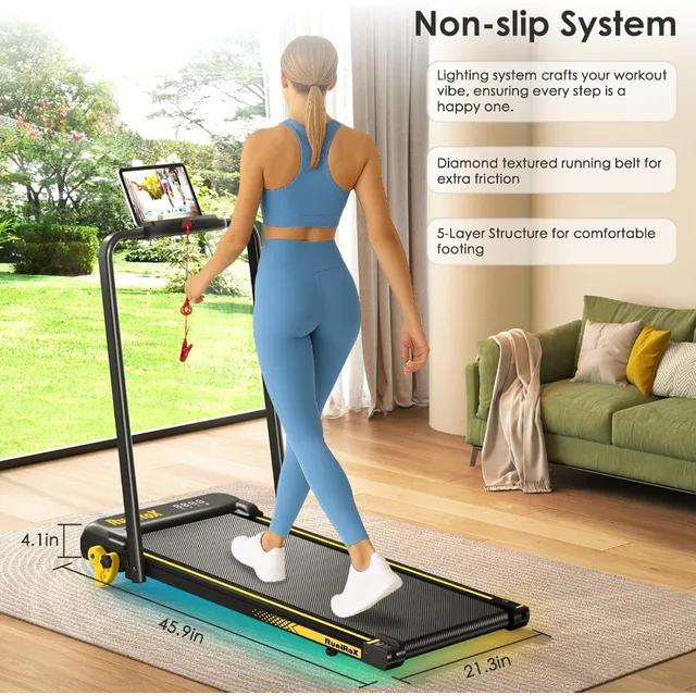 Portable Incline Walking Pad Treadmill 5