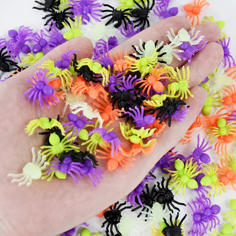 Halloween Dekoration schwarz gefälschte Fledermaus gruselige Simulation Kunststoff Spinne Insekt für Halloween Party Spinnennetz Dekor Requisiten Trick Spielzeug – Detail 16