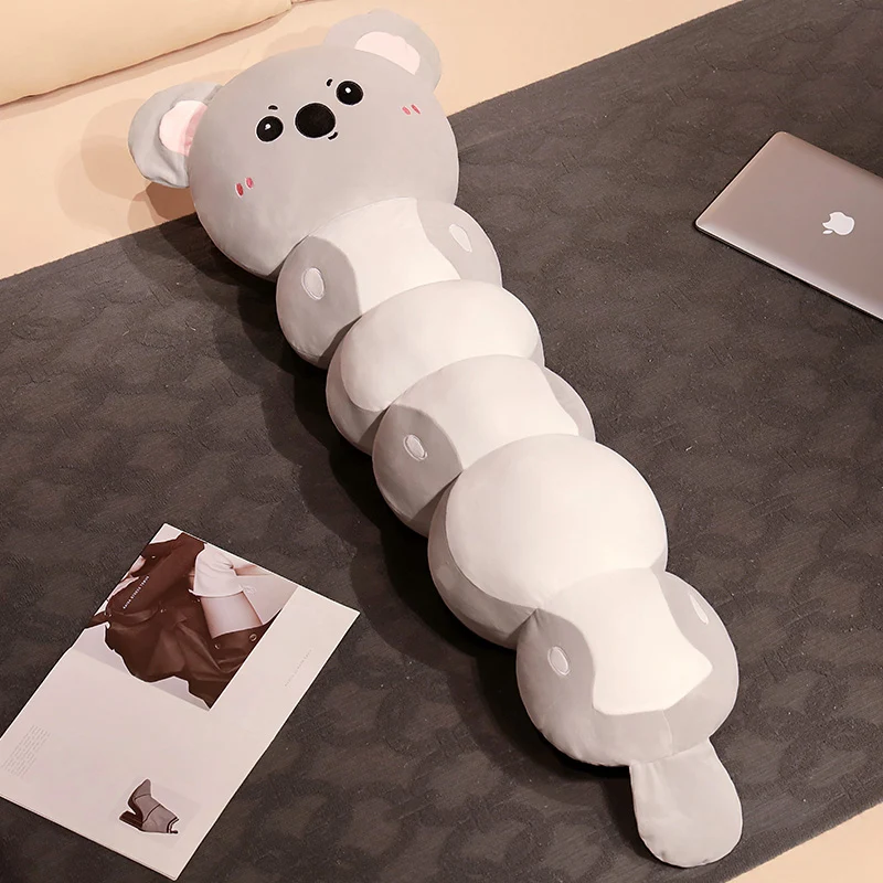 thumbnail image 1 of Almohada para dormir de 70-130cm de largo, gato, Koala, elefante, muñeco de juguete de peluche, cojín suave para sofá cama, regalo de cumpleaños para novia bonita, 1 of 5