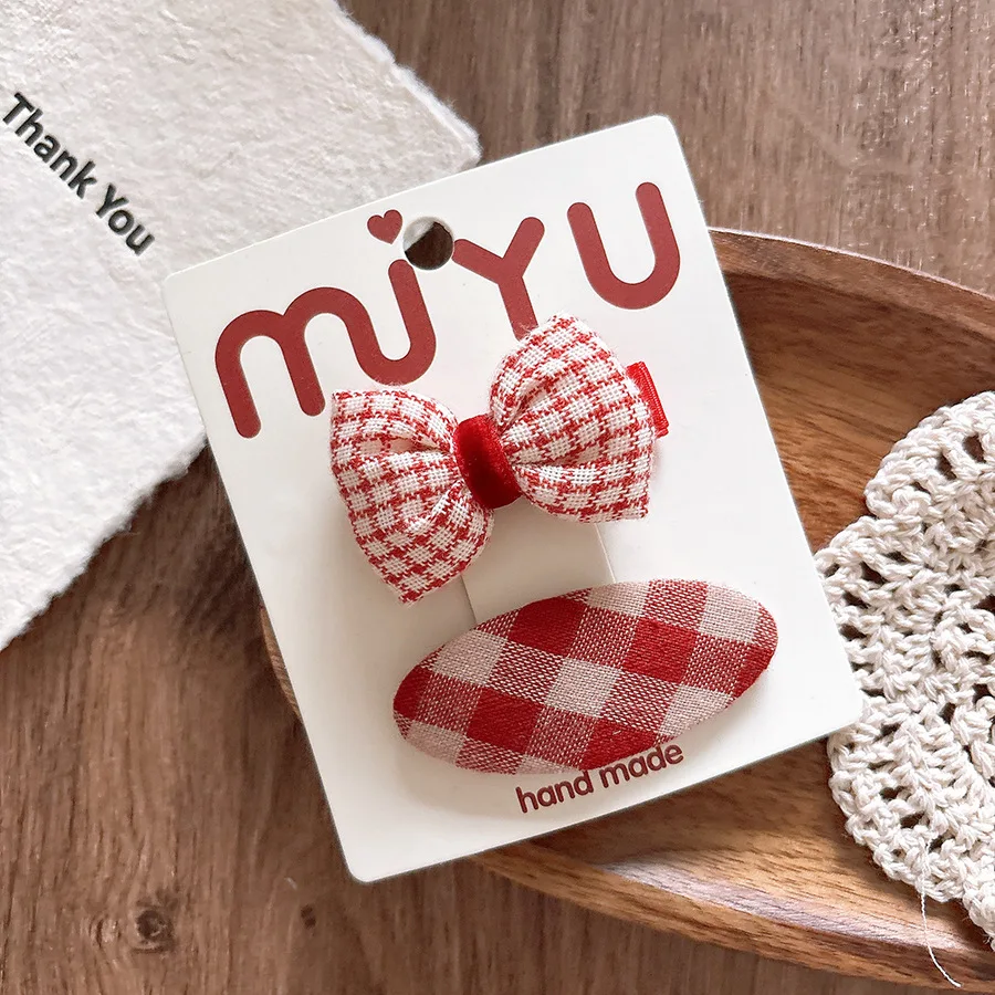 2026 neue Jahr Nette Rote Schleife Haarnadeln Kinder Mädchen Kid Haar Clips Pin Barrettes Zubehör Haarspange Kopfbedeckung Kopfschmuck Ornament – Detail 16