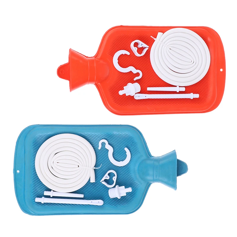 2L New Enema Bag Kit Reusable Silicone Water Colon Cleansing Enteroclysm Detoxified Bowel Bags Vaginal Anal Washing Health Care 2