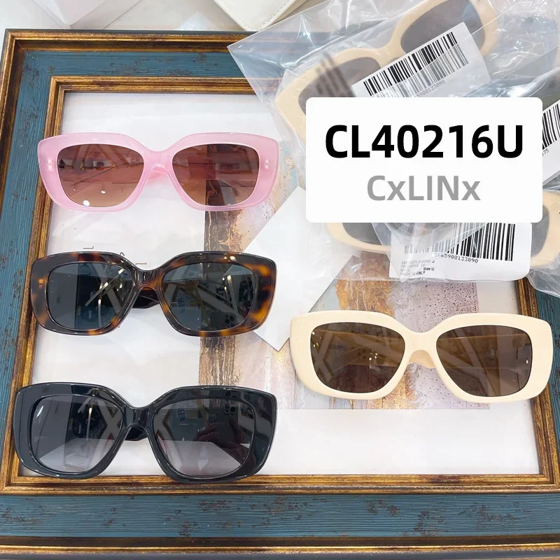 

CL40216U Sunglasses For Women Mens Black Eyewear Cat eye MGlasses Spy Fashion Oversized Luxury Designer Brand Jennie