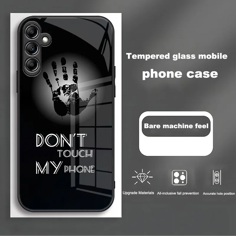 Luxury Tempered Glass Hard Back Bumper Case - Enhanced Protection & Sleek Design