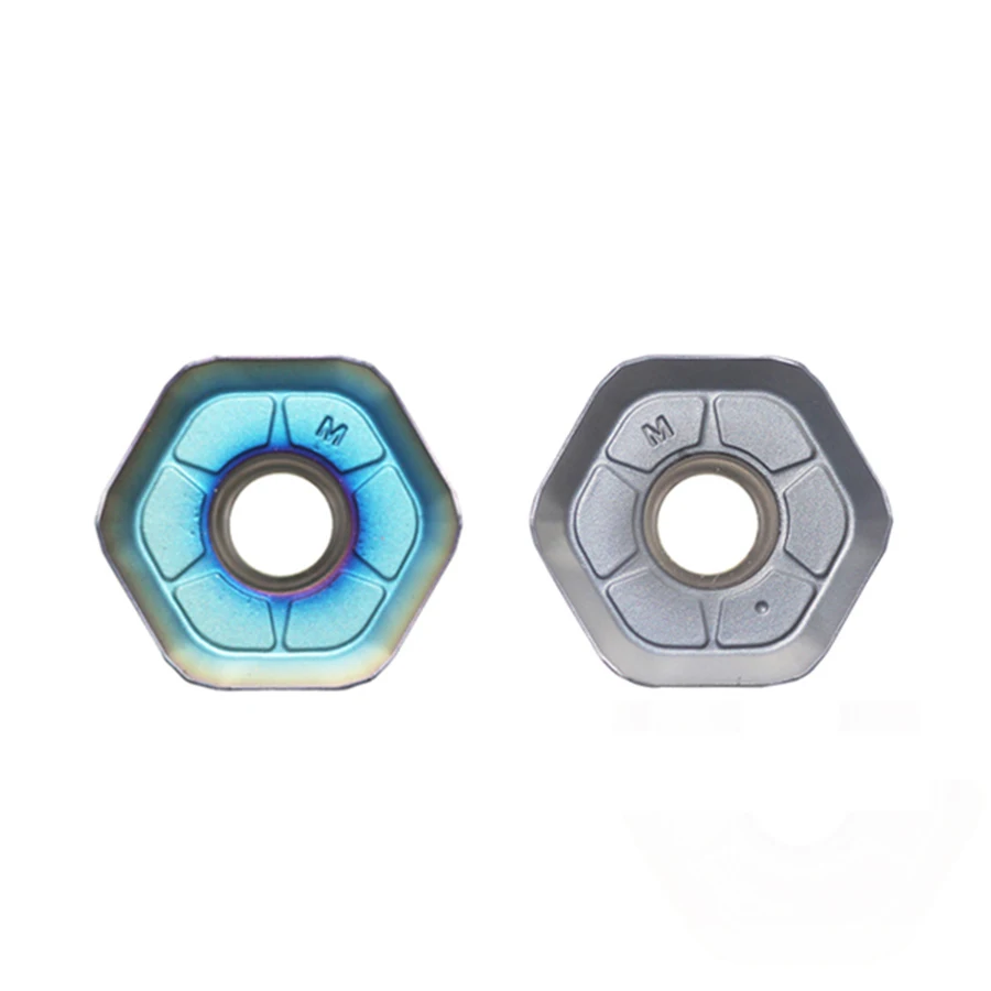 

PVD coated HNMX0906ANSN-M Fast feed heavy cutting CNC blade through assembly large hexagon lathe machining tools milling inserts