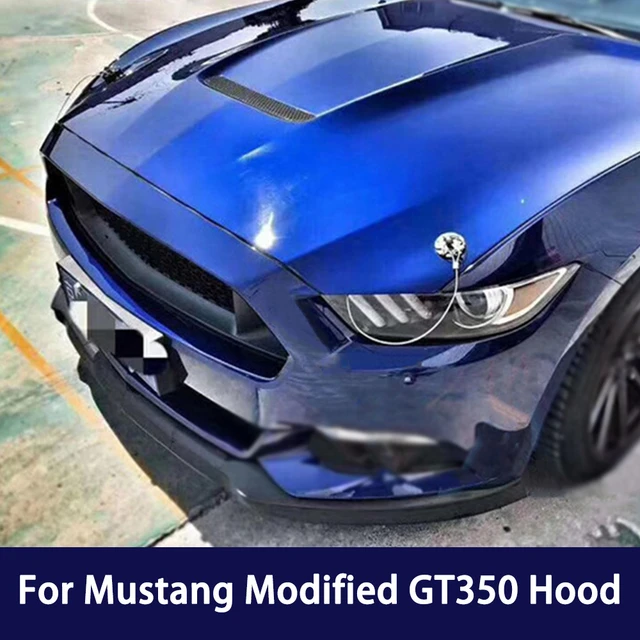 2 stücke Haube Motorhaube Öffnungen Belüftung Abdeckung Schwarz Zubehör Fit  für Ford Mustang 2018 2019 Auto Auto Styling - AliExpress