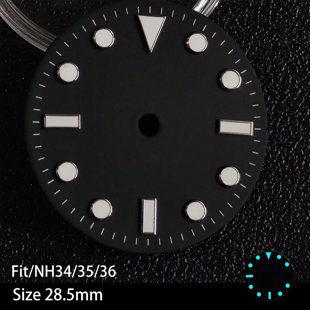 Custom Blue Luminous Multi-Color Calendar Watch Dial Replacement Accessory