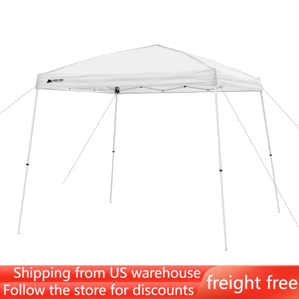 

Ozark Trail 10' X 10' Simple Push Slant Leg Canopy (100 Sq. Ft.) Outdoor Shadow Awning Freight Free Camping Supplies Awnings