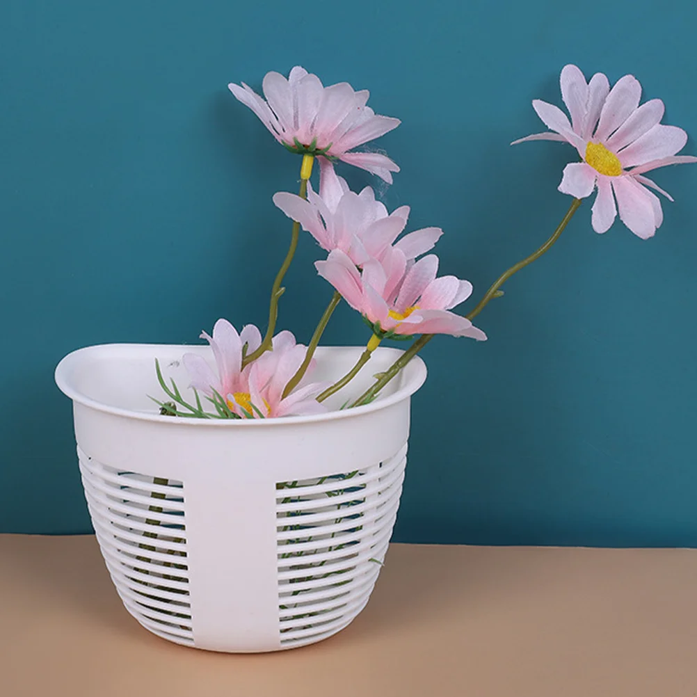 

4pcs Punch Free Bathroom Draining Basket Wall-mounted Storage Rack Kitchenware Holder Basket