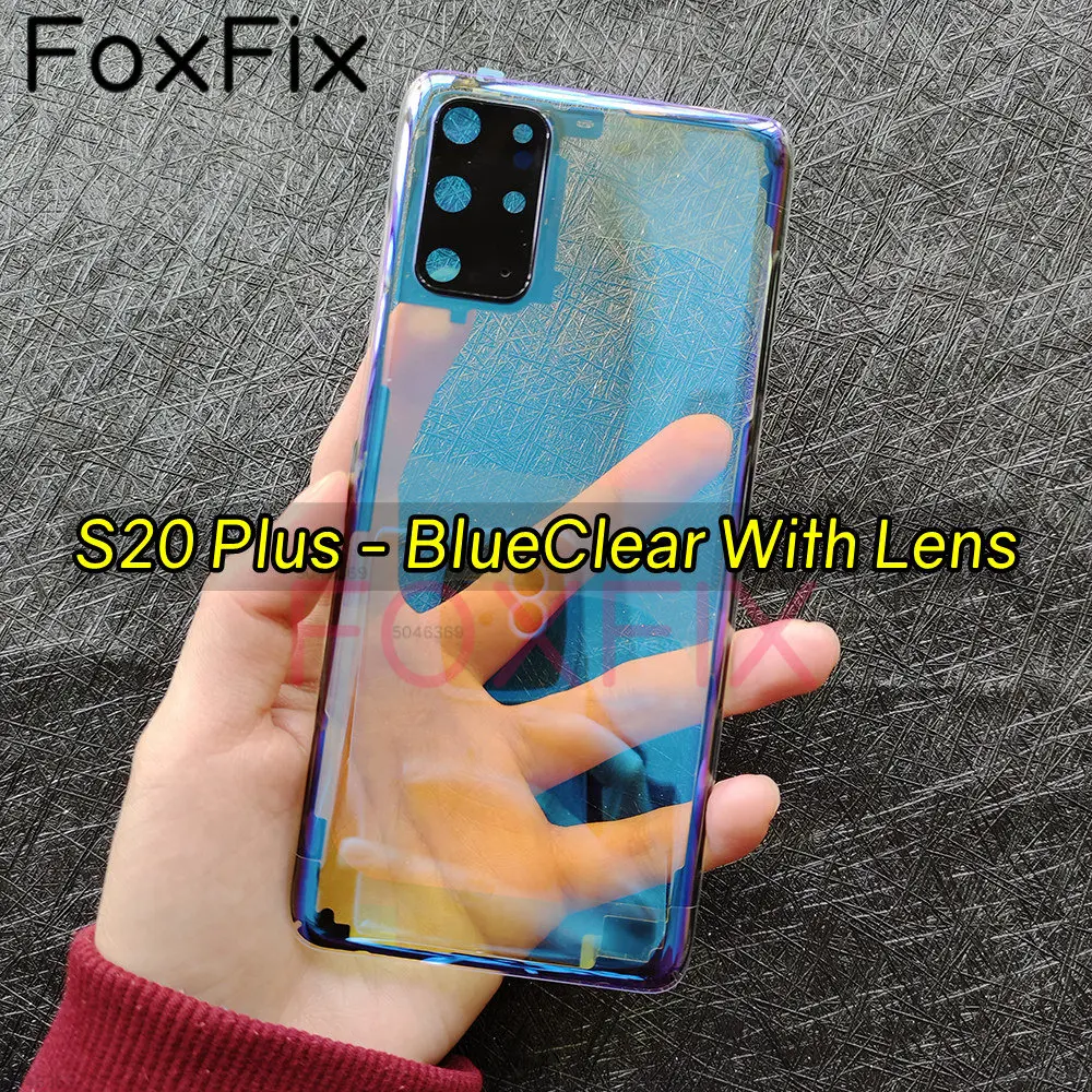 Premium Clear Glass Back Cover with Camera Lens Replacement - Enhanced Durability and Style