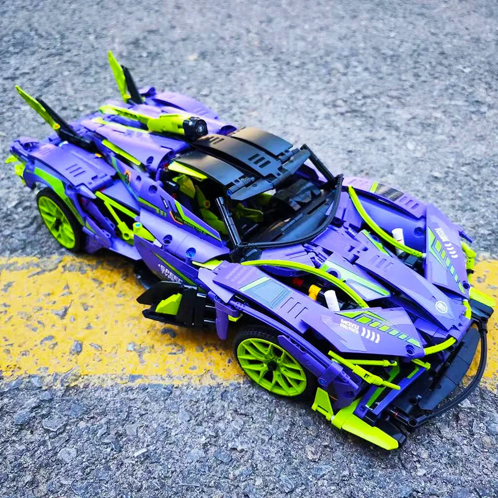 TechnicalEVORemoteControlMobileSuperSportsCarRacingMY88007Moc