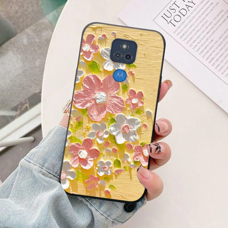 Sleek Silicone Protective Case for Motorola G Play 2021 - Fashionable TPU Back Cover Bumper