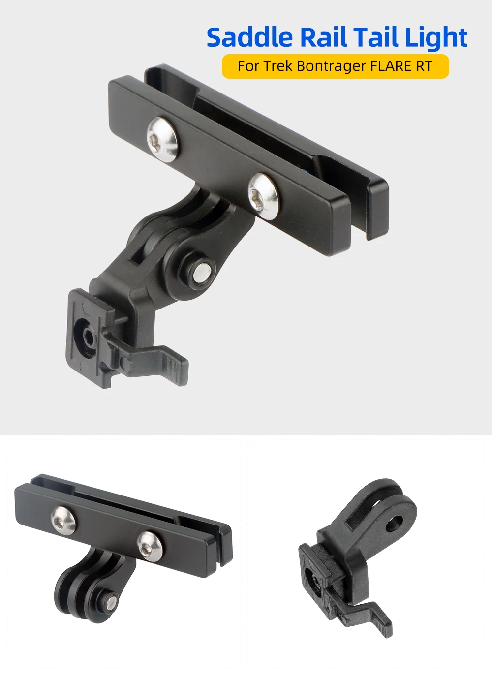 Fahrrad Sattel Licht Halterung Für Trek Bontrager Scheinwerfer Rücklicht Halterung Winkel Einstellbar Fahrrad Sattelstütze Schiene Hinten Licht Halter – Detail 2
