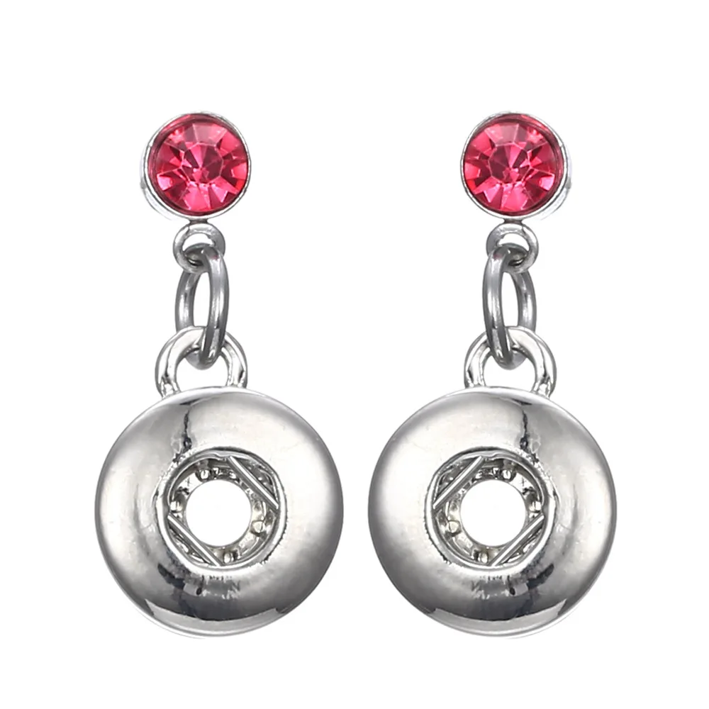 15pairs Snap Jewelry Earring 12mm Snap Button Earrings Eardrop Mini DIY 12mm Snap Earring Jewelry Making