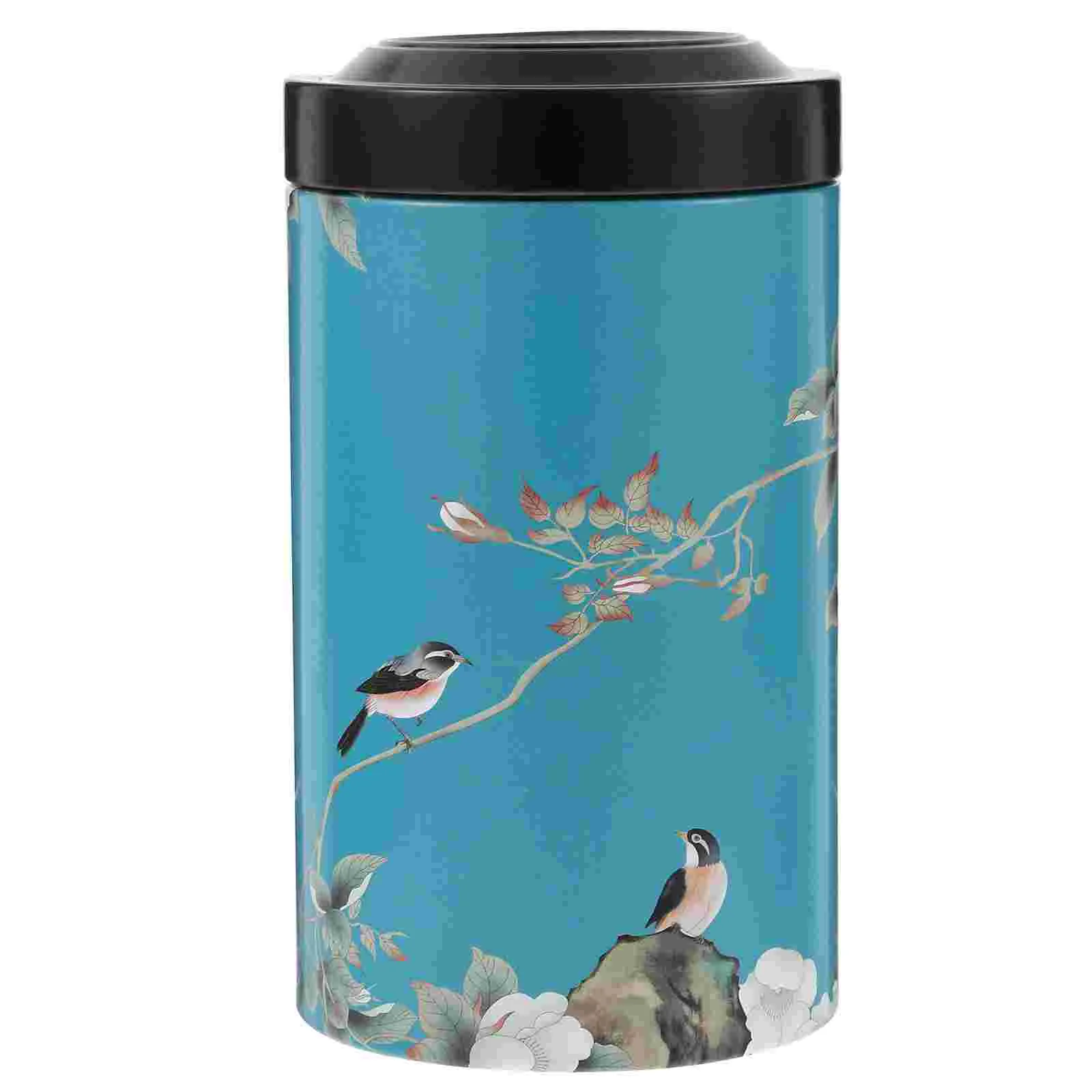 

Tinplate Tea Storage Jar Loose Tea Canister Unique Candy Jar Sealed Tea Jar Home Tea Can
