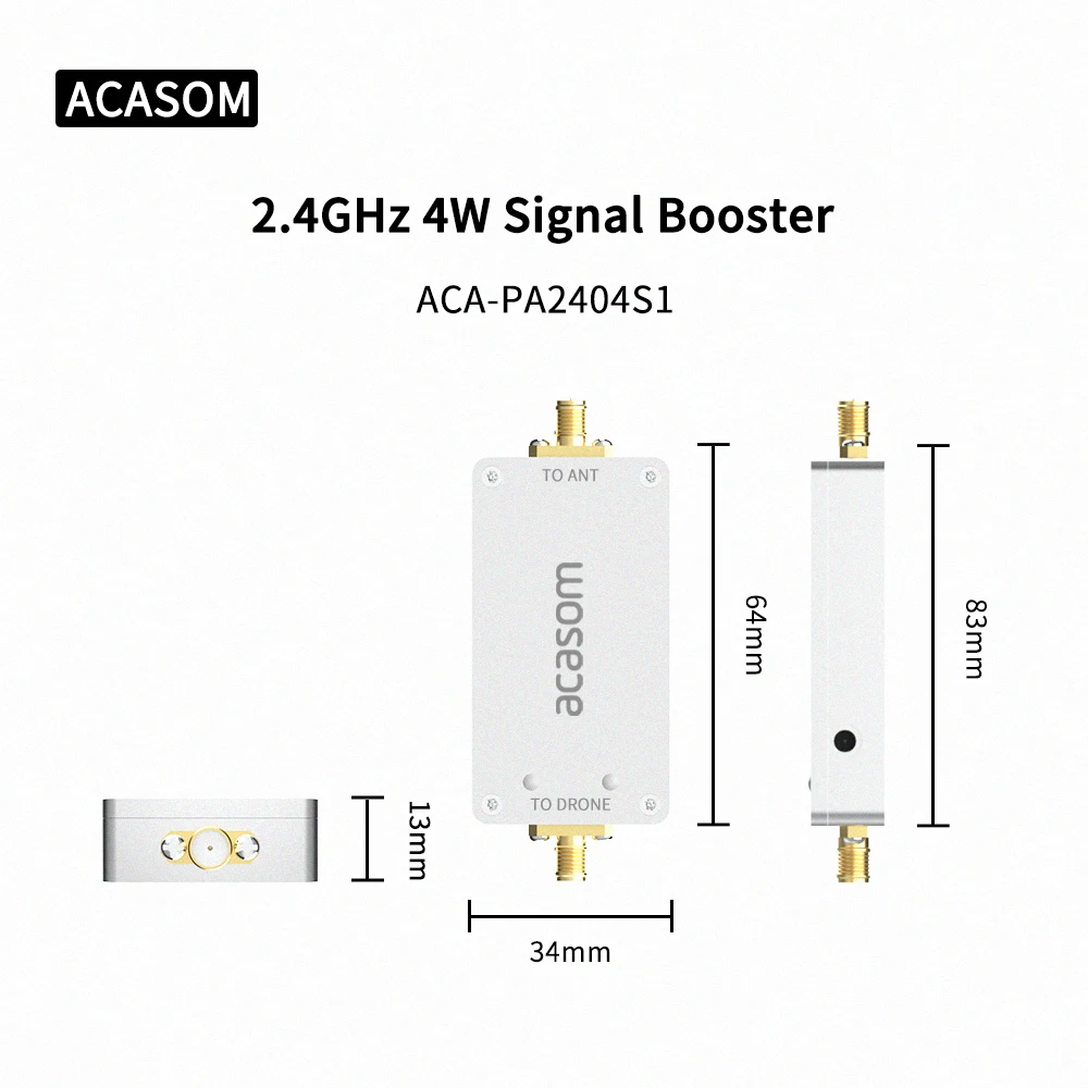 DJI Phantom Drone UAV Range extenders 4W Wifi Wireless Broadband Amplifier Router 2.4Ghz Power Range Signal Booster wifi signal booster wifi router