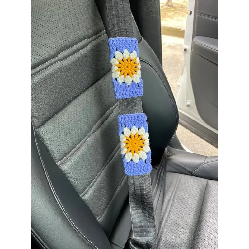 Nuovo Coprivolante Auto Intrecciato a Mano 2026, Copertura Decorativa Girasole per Volante, Protezione Bordi, Copertura Leva del Cambio, Copertura Spalla - Image 2