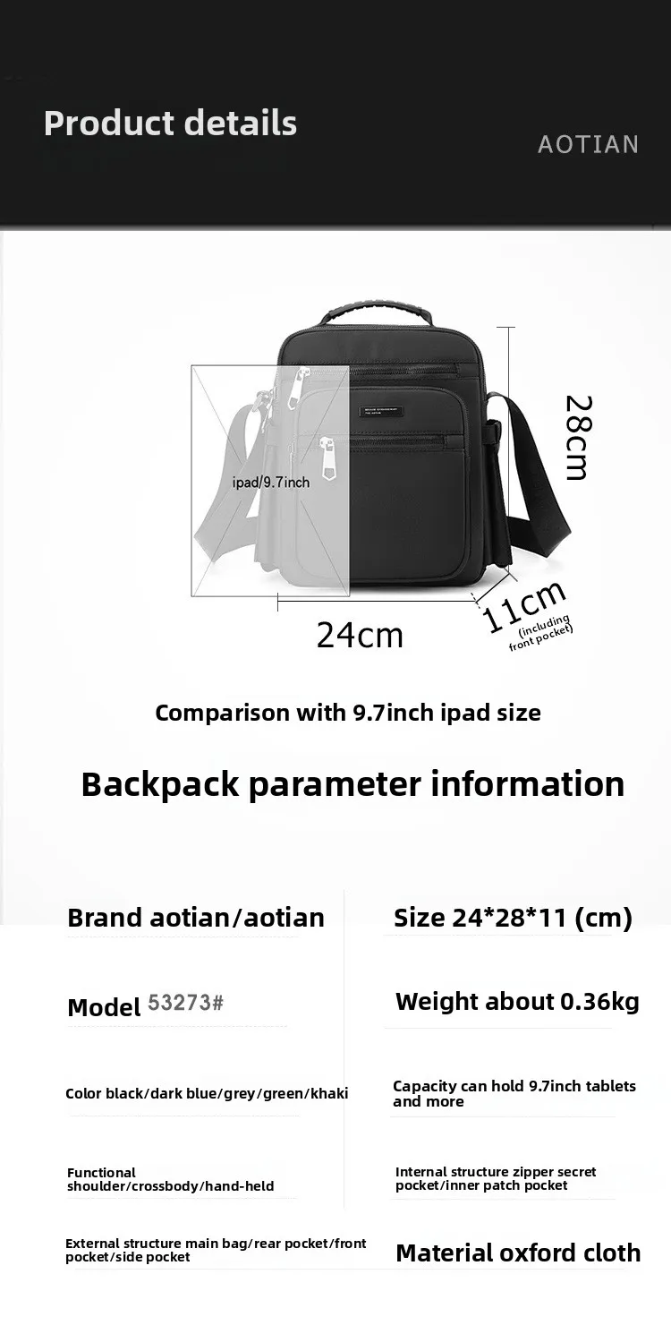 Bolsos de hombre con diseño de habitación de 4 capas, bolso cruzado de alta calidad para hombre, bolso de hombro elegant