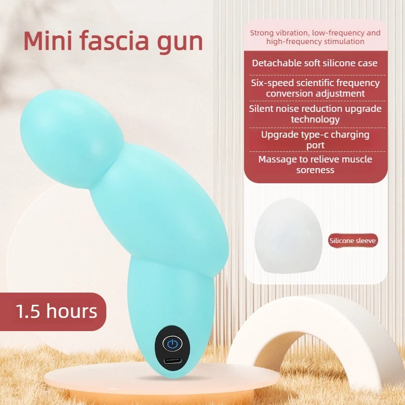 Compact 6-Speed Portable Muscle Relaxation Massager - Electric Vibration Therapy Device