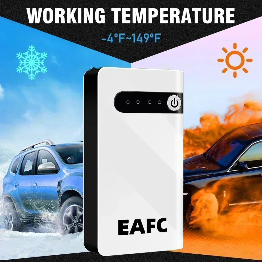Car Jump Starter Car Jump Starter 600A Battery Charger 12000mAh Emergency Power Bank Booster with LED Lighting Starting Device for 12V Cars
