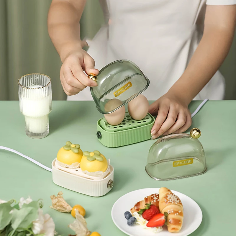 NEW Multifunctional Electric Egg Cooker Heater Automatic Power Off Mini Eggs Food Steamer Poacher Breakfast Cooking Machine EU - 3